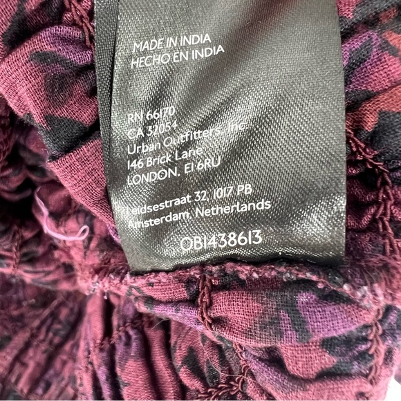 Free People Smock It To Me Puff Sleeves Mini Dress Hazelnut Combo Size Medium - Picture 14 of 16